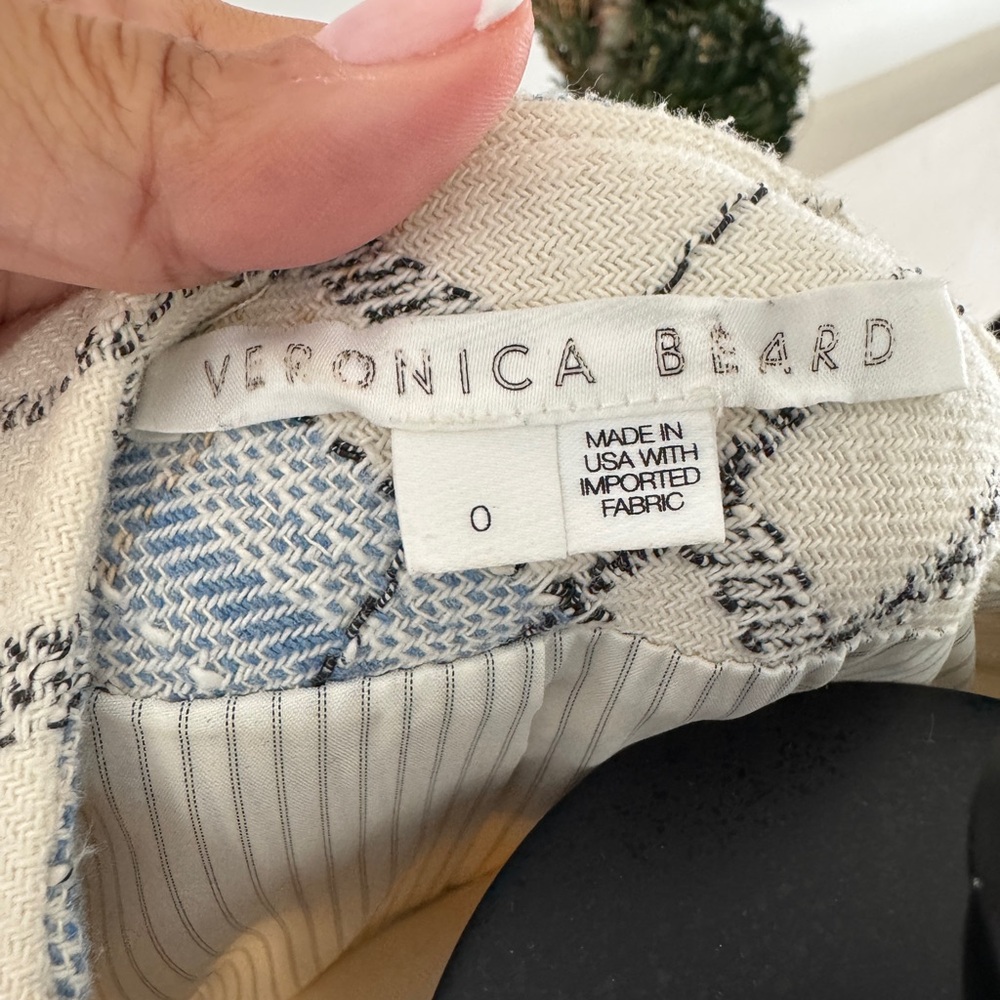 Veronica Beard Nickolai Plaid Women's Jacket - Size 0 - Picture 7 of 11